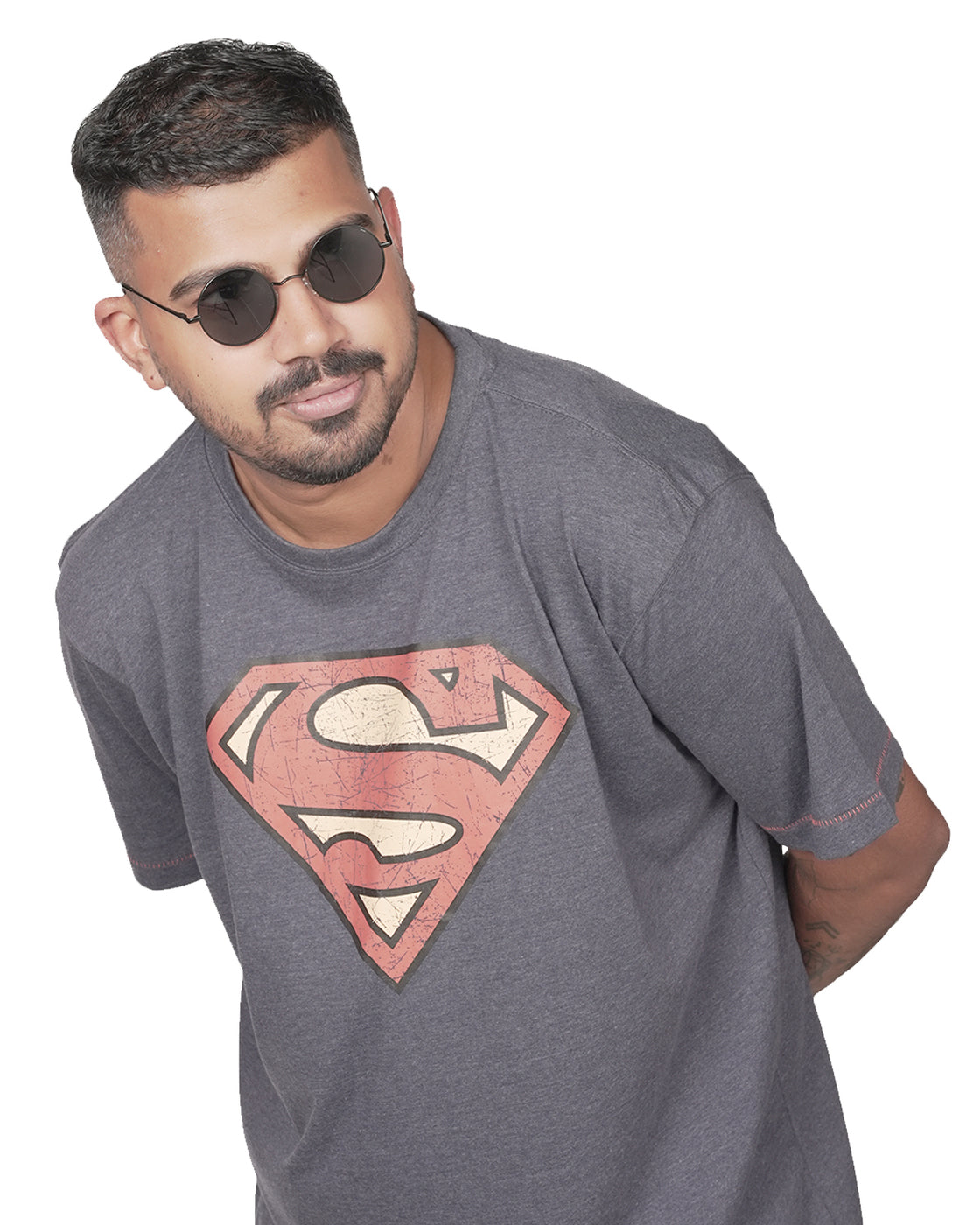Superman Graphic Print T-Shirt by D555