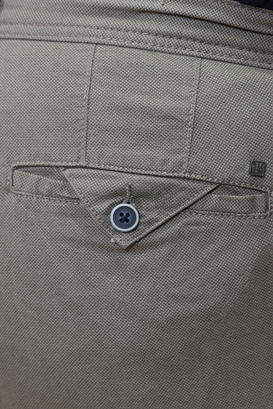 Luigi Morini Khaki Cotton Pants