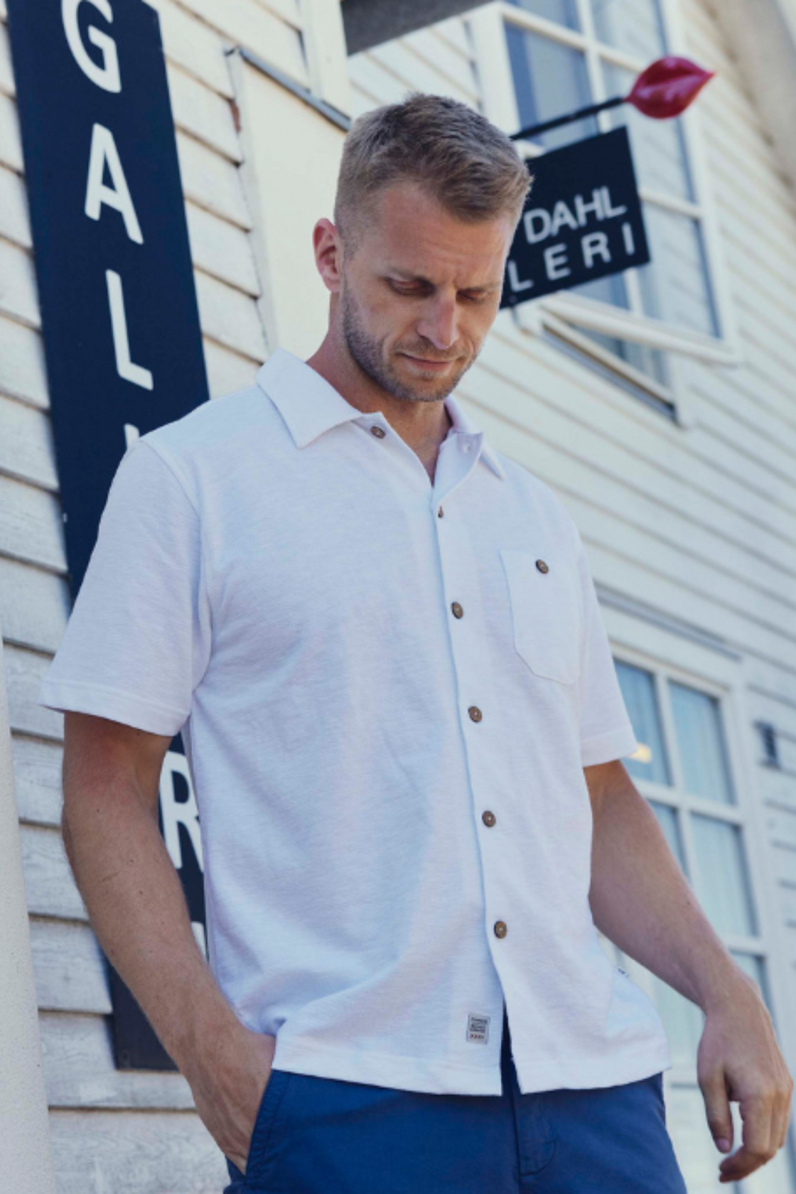 Compass White Shirt S/S