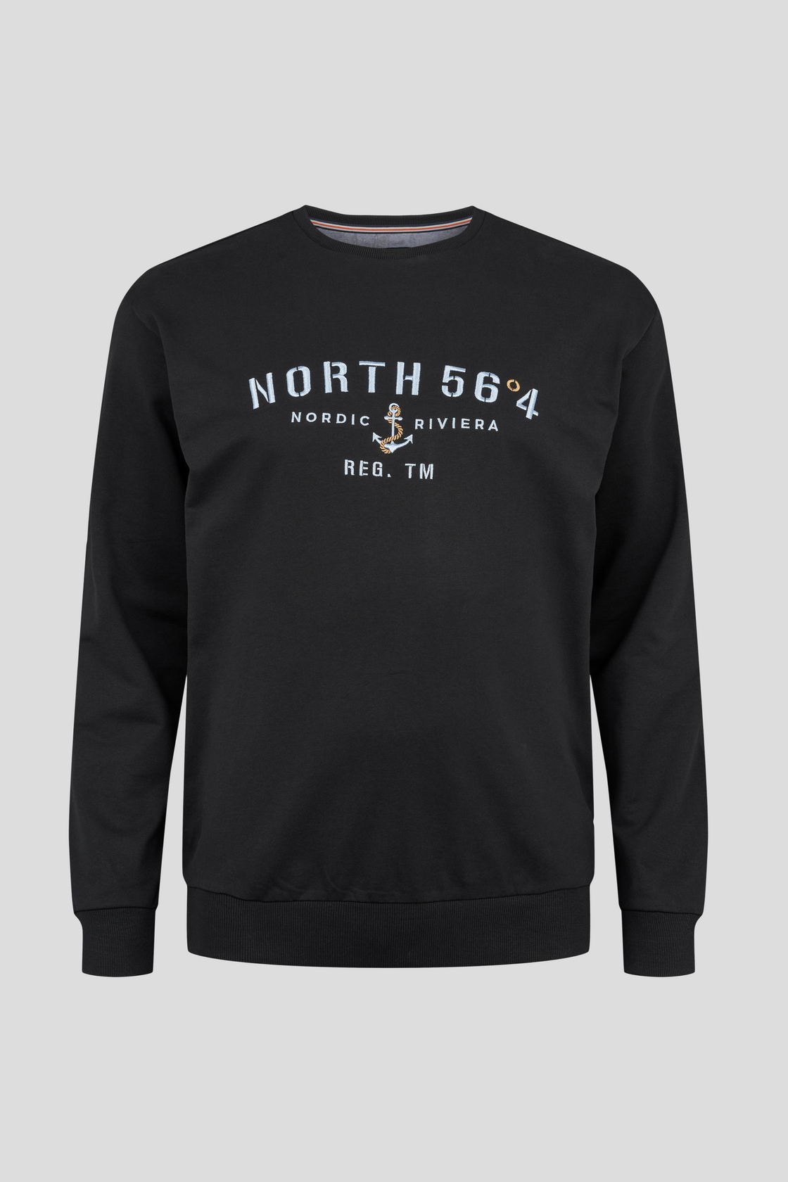 North 56°4 Black Cotton Logo Sweatshirt