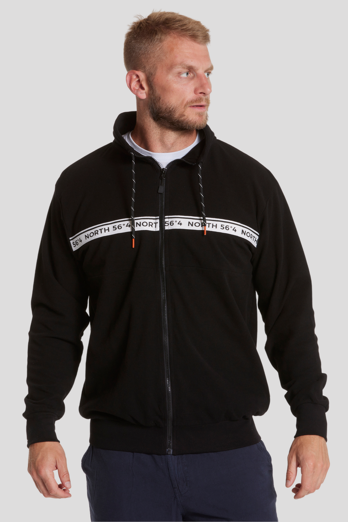 North 56°4 Black Zip-Up Hoodie