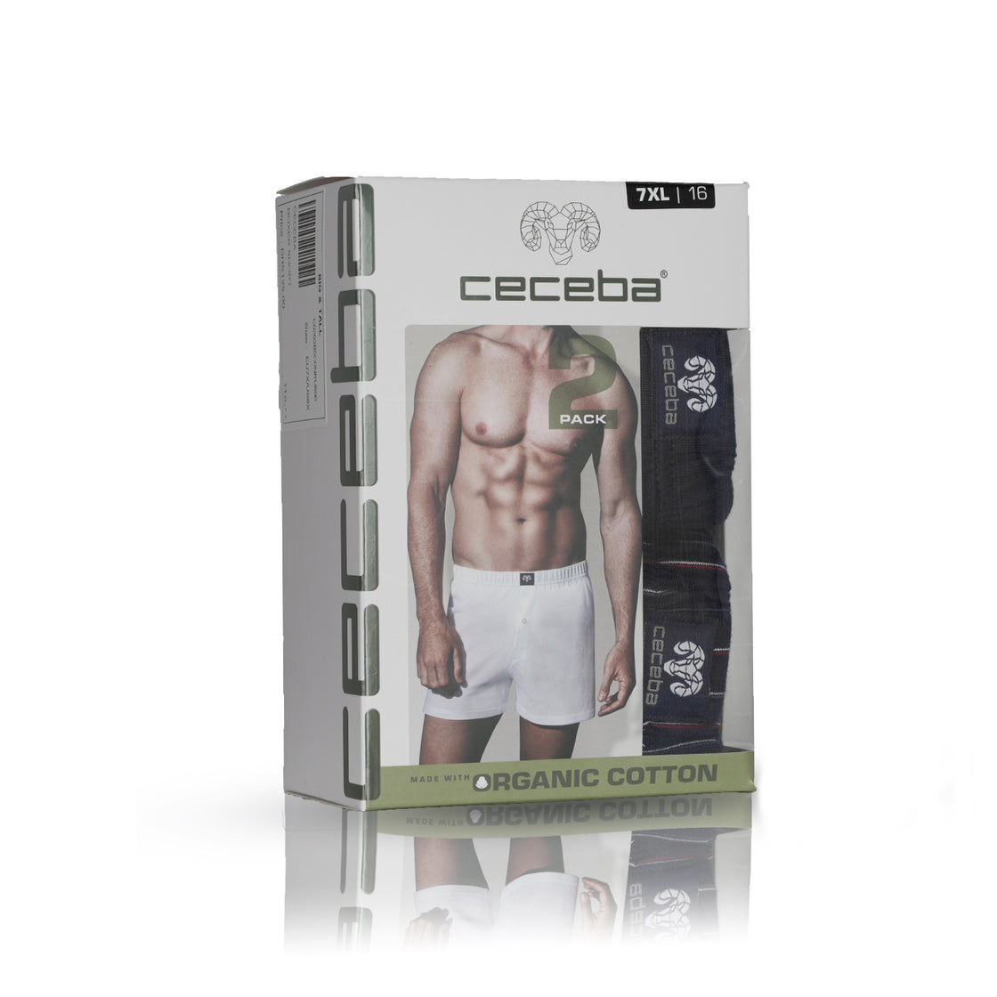 CECEBA Men's Boxer Shorts - Pack of 2