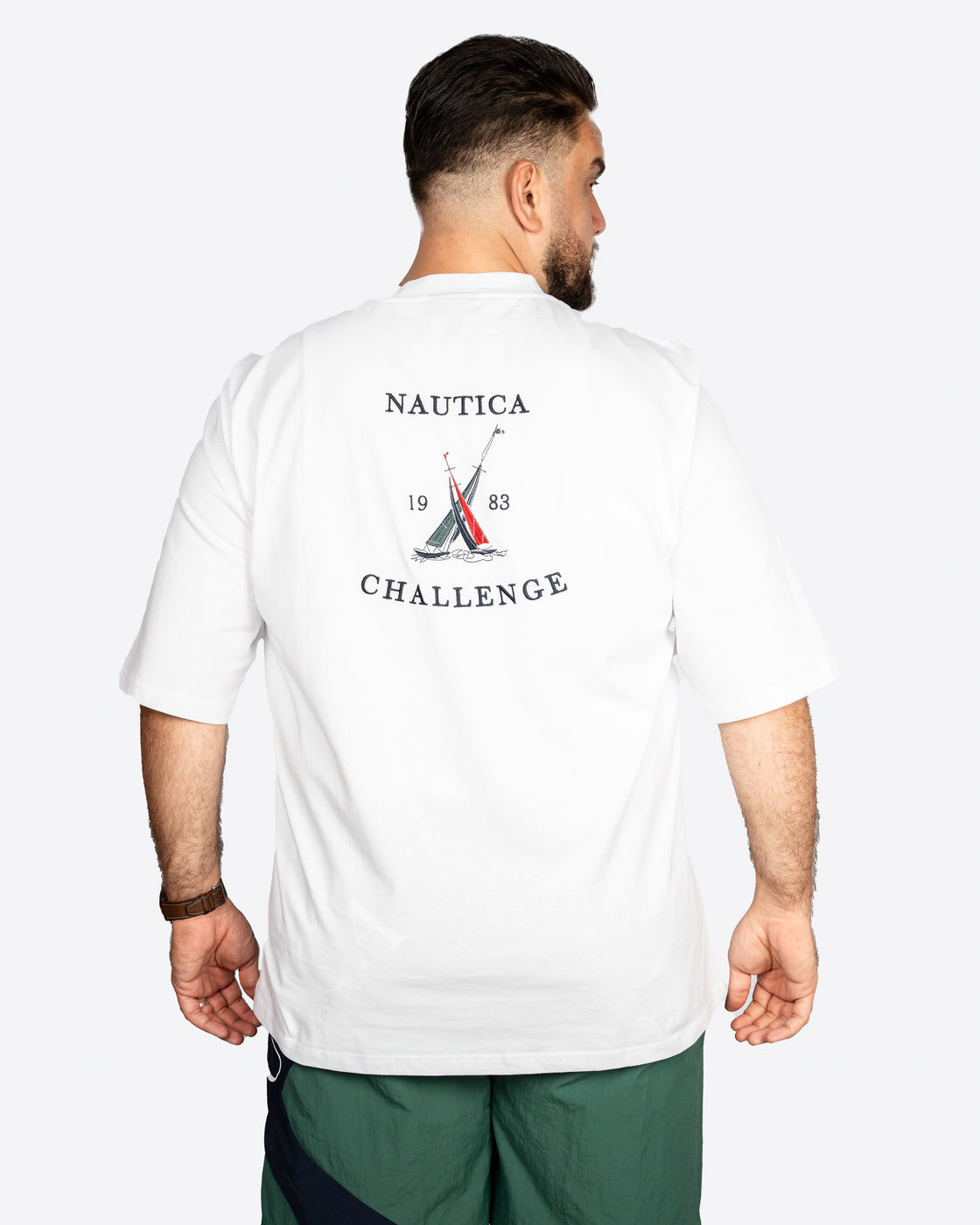 Nautica Challenge Embroided Crew Neck T-Shirt