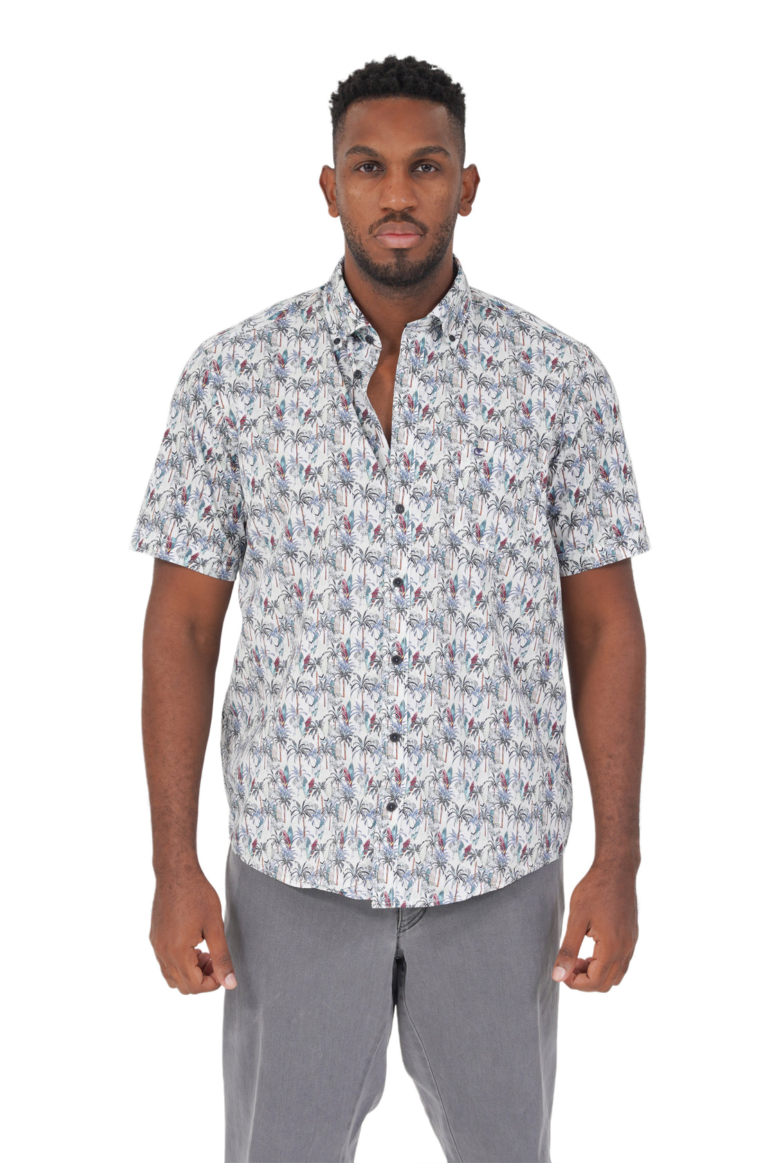 Casa Moda Tropical Print Casual Shirt
