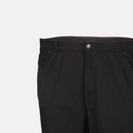 AE Z CAR Straight Leg Cotton Pants Black Closeup