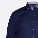 Casual Milano Italy Shirt Navy Closeup