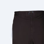 AE Z CAR Straight Leg Cotton Pants Brown Closeup