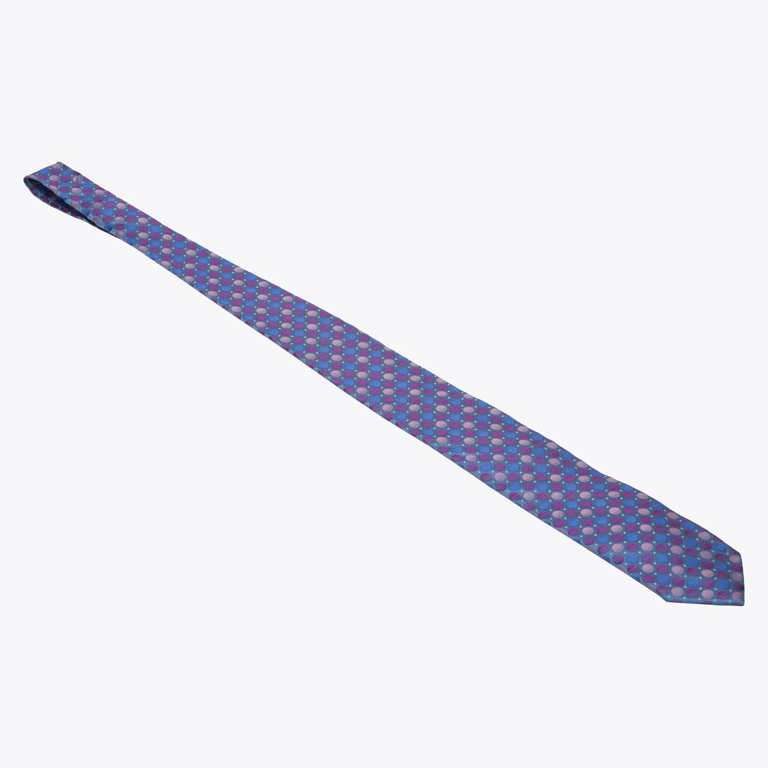 XMI Platinum Polka Dot Pattern Tie