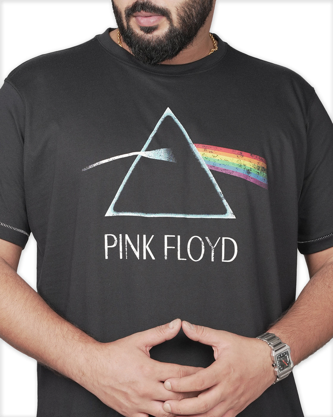 Pink Floyd Graphic Print T-Shirt by D555