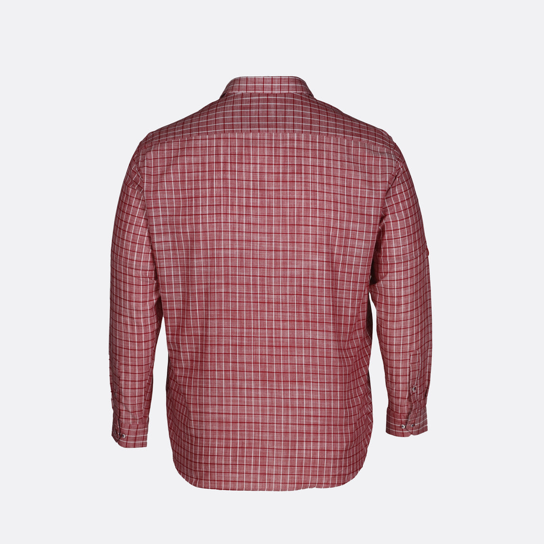 Milano Italy Windowpane Checkered Long Sleeve Shirt