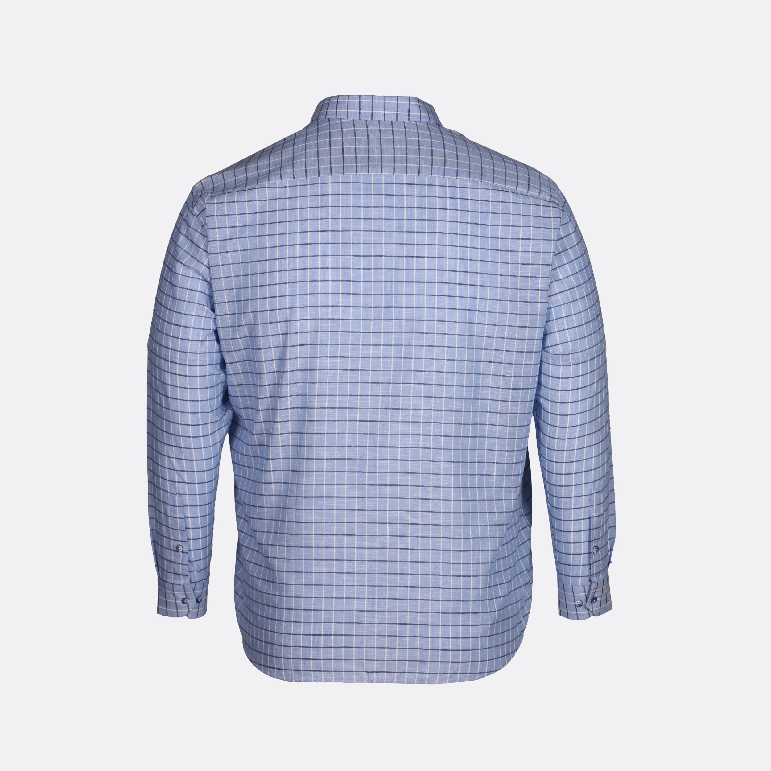 Milano Italy Windowpane Checkered Long Sleeve Shirt – Big & Tall