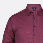 Cutter & Buck Anchor Gingham Plus Size Mens Shirt Closeup